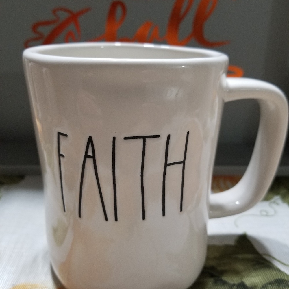 New rae dunn faith mug